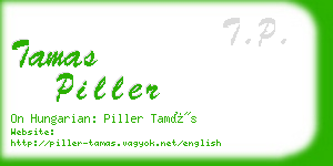 tamas piller business card